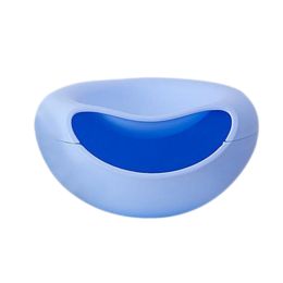 Creative Mini Hemispherical Table Cute Wastebasket Dual Function Design-Blue