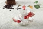 Goldfish Coffee Cup Set With Saucer Steel Spoon European Ceramic Teacup,Red