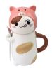 Cute Animal Pattern Cup Ceramics Coffee Mug 400ml For Friends Or Yourself,Pig