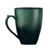 Ceramic Mug Tea Cup Retro Coffee Cup Breakfast Cup, Black And Green Gradient Mug