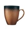 Ceramic Mug Tea Cup Retro Coffee Cup Breakfast Cup, Black And Brown Gradient Mug