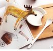 3D Hand-painted Sika Deer Ceramic Mug With Cover Scoop Couple Tea Cup Coffee Mug