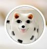 3D Hand-painted Satsuma Dog Ceramic Cup With Cover Spoon Couple Tea Cup Milk Mug