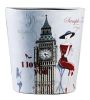 Creative Retro Nostalgic Leather Trash Bin, Big Ben