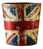 Creative Retro Nostalgic Leather Trash Bin, Crack Pattern