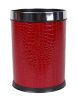 Round Wastebasket Waste Bin, 8.86 (Diameter) x 12.01 (Height)Inch, Red#2