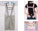 Couple Cute Fashion Thinning Waterproof Aprons Adult Sleeveless Aprons Pig Blue