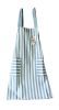 Linen Simple Adult Kitchen Clean Apron Cute Striped Small Fresh Apron Light Blue