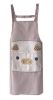 Couple Cute Fashion Thining Waterproof Aprons Adult Sleeveless Aprons Pig Coffee