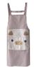 Couple Cute Fashion Thining Waterproof Aprons Adult Sleeveless Aprons Pig Coffee