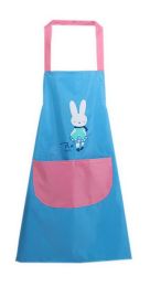 Couple Pretty Creative Waterproof Apron Sleeveless Aprons Auspicious Rabbit Blue