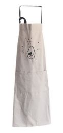 Nordic Cotton Aprons Anti-oil Clean Aprons Kitchen Home Work Clothes Gray Aprons