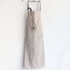 Nordic Cotton Aprons Anti-oil Clean Aprons Kitchen Home Work Clothes Gray Aprons