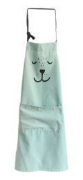 Nordic Cotton Aprons Anti-oil Clean Aprons Kitchen Home Work Clothes Light Green