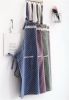 Nordic Cotton Aprons Anti-oil Clean Aprons Kitchen Apron Purple And White Points