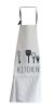 Nordic Style Cotton Aprons Anti-oil Clean Aprons Home Work Clothes White Kitchen