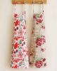 2 Pack Nordic Cotton Aprons Oil-proof Kitchen Aprons Home Gowns, Flowers + Peony