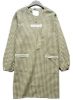 Japanese-style Cotton Long-sleeve Plaid Apron Kitchen Anti-Oil Suit, Light Green