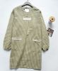 Japanese-style Cotton Long-sleeve Plaid Apron Kitchen Anti-Oil Suit, Light Green