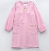 Japanese-style Cotton Long-sleeve Plaid Apron Kitchen Anti-fouling Clothes, Pink