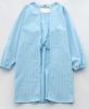 Japanese-style Cotton Long-sleeve Plaid Apron Kitchen Antifouling Suit, Sky Blue