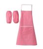 Kitchen Cotton Aprons Cute Adult Apron With A Pair Of Sleeves #6