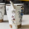 Creative & Personalized Mugs Porcelain Tea Cup Coffee Cup Office Mugs, K