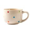 450MLCute Dot Office/Household Ceramics Milk Cup Tea Cup Coffee Mugs, Beige