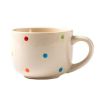 450MLCute Dot Office/Household Ceramics Milk Cup Tea Cup Coffee Mugs, Beige