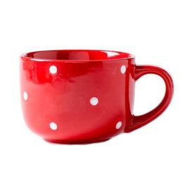 450MLCute Dot Office/Household Ceramics Milk Cup Tea Cup Coffee Mugs, Red