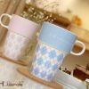 Creative Couple Milk Cup Breakfast Cup Mug Cup Coffee Cup Blue