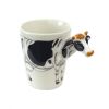 Lovely Unique 3D Coffee Milk Tea Ceramic Mug Cup With Cow Cup Case Best Gift