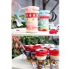 Painted Creative Mug Ceramic Cup Lid With Spoon, Large Capacity Cup, L