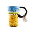 Painted Creative Mug Ceramic Cup Lid With Spoon, Large Capacity Cup, N