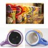 Painted Creative Mug Ceramic Elephant Cup Lid With Spoon, Large Capacity Cup, A