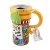 Painted Creative Mug Ceramic Elephant Cup Lid With Spoon, Large Capacity Cup, W