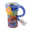 Painted Creative Mug Ceramic Elephant Cup Lid With Spoon, Large Capacity Cup, K