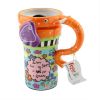 Painted Creative Mug Ceramic Elephant Cup Lid With Spoon, Large Capacity Cup, Z