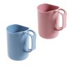 3PCS Unbreakable Wheat Straw Water Cup Touch Bathroom Tumbler,Milk, Juice,Tea,Brushing Cups, #F