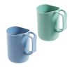 3PCS Unbreakable Wheat Straw Water Cup Touch Bathroom Tumbler,Milk, Juice,Tea,Brushing Cups, #G