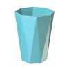 Creative Household Wastebasket Polygon 10L Trash Can/Bins, Blue