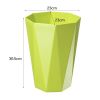 Creative Household Wastebasket Polygon 10L Trash Can/Bins, Green