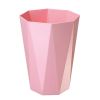 Creative Household Wastebasket Polygon 10L Trash Can/Bins, Pink