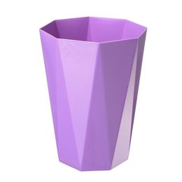 Creative Household Wastebasket Polygon 10L Trash Can/Bins, Purple