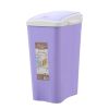 8L Creative Household Trash Can FlipType Wastebasket Trash Storage Bucket Purple