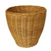 Rattan Weaving Mini Trash Can Bin Desk Wastebasket for Home/Office, Yellow