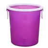 Desktop Waste Basket Office Kitchen Storage Barrel Waste Bin Purple