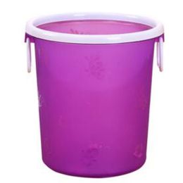 Desktop Waste Basket Office Kitchen Storage Barrel Waste Bin Purple