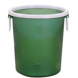 Desktop Waste Basket Office Kitchen Storage Barrel Waste Bin Atrovirens