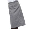 Unisex Kitchen  Chefs Cooking Aprons Half-length Cook Apron, Grey